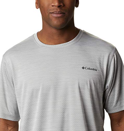 Columbia Zero Rules, Camiseta de manga corta, Hombre, Gris (Columbia Grey Heather), Talla XXL