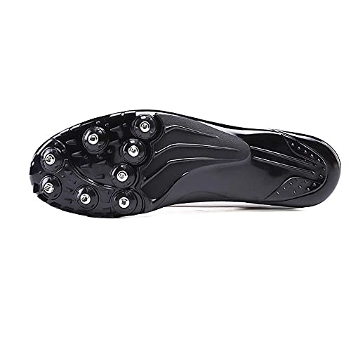 Competición de Atletismo al Aire Libre Zapatillas de Clavos Deportivas Profesionales Zapatos con Clavos Deporte Corriendo Respirable Deportes Zapatos Botas de Spike Hombre Adulto Training