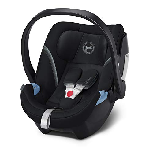 CYBEX Gold Portabebé Aton 5, En contra de la marcha, Incluye reductor para recién nacido, Desde el nacimiento hasta aproximativamente 18 meses, Máximum 13 kg, Deep Black