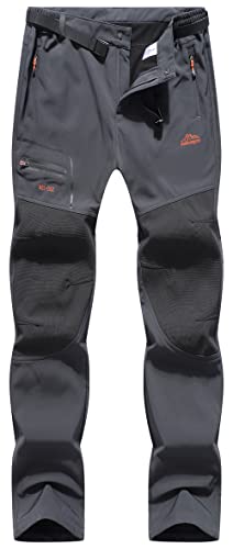 DAFENP Pantalones Trekking Mujer Invierno Impermeables Pantalones Termicos  Montaña Senderismo Esqui Nieve Polar Forrado Aire Libre KZ1662W-Black1-XS :  : Moda