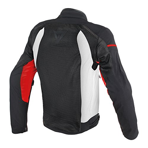 Dainese 1735196_858 Air-Frame D1 Tex, Negro/Blanco/Rojo, 50 EU