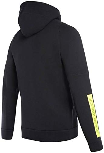 Dainese 1896788_001_XXL Sudadera con capucha y cremallera completa, color negro, talla XXL