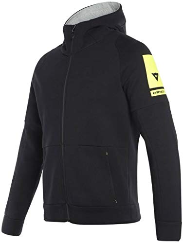 Dainese 1896788_001_XXL Sudadera con capucha y cremallera completa, color negro, talla XXL