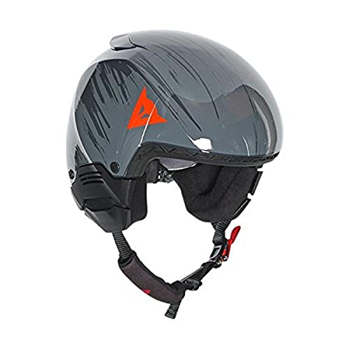 Dainese Adultos Casco GT Rapid-C EVO, otoño/Invierno, Unisex, Color Azul - Steel-Gray/Light-Red, tamaño XX-Small