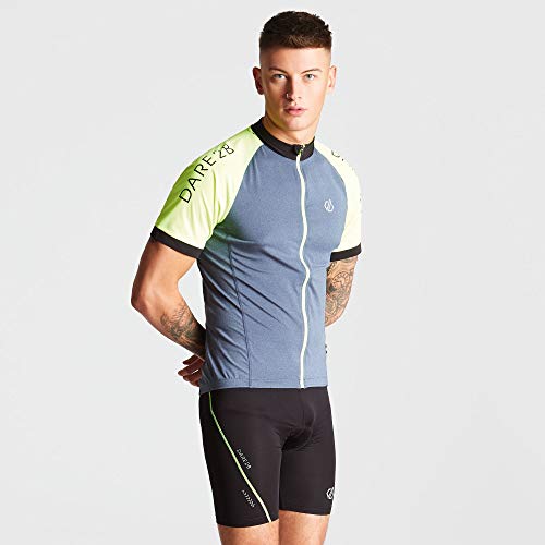 Dare 2b Maillot de Ciclismo de Malla de Secado rápido con ventilación y Cremallera Completa para Hombre