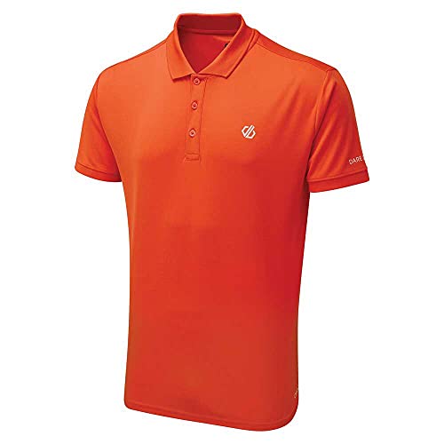 Dare2b Delineate-Polo Ligero con Bolsillo con 3 Compartimentos T-Shirts/Polos/Vests, Hombre, Trail Blaze, XXXL