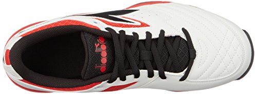 Diadora S.Challenge 2 SG, Zapatillas de Tenis Hombre, Multicolor (Bianco/Rosso/Nero C1425), 46 EU