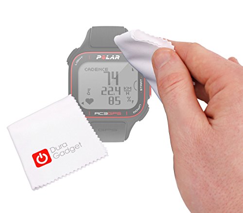 DURAGADGET Gamuza Limpiadora para Reloj Polar RC3 GPS Bike / RS300X / FT7M - ¡Olvídese De La Mugre Que Dejan Los Dedos!