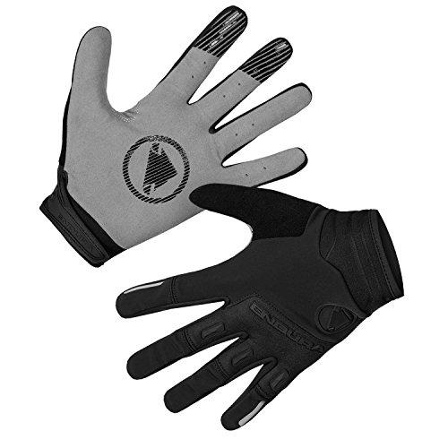 Endura SingleTrack - Guantes de ciclismo para hombre, resistentes al viento, talla grande, color negro