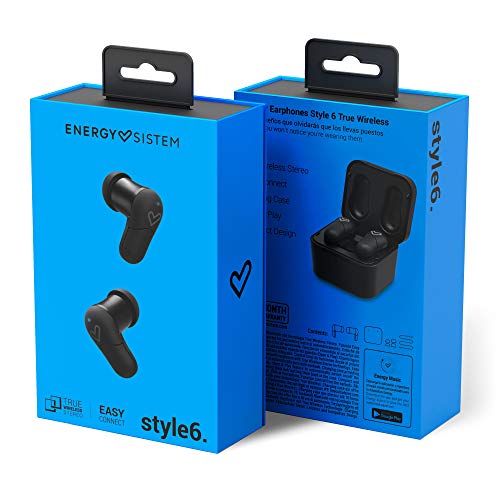 Energy Earphones Style 6 True Wireless (True Wireless Stereo, Easy Connect, Charging Case) - Negro