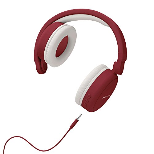Energy Sistem Headphones 2 - Auriculares con Bluetooth (Over-Ear, Audio-In, Long Battery Life, 180 Plegable) Rojo