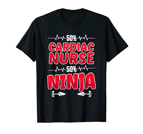 Enfermera Cardiaca Ninja Cardiología CNS Enfermería RN Camiseta