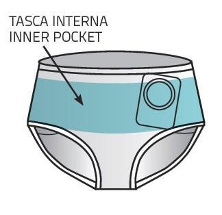 Faja hernia slip Boxer Art.516 - Color Gris Talla 6 > 96-100 cm