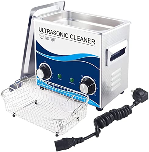 FCPLLTR Limpiador ultrasónico 120W, máquina de Limpiador de baño de 3.2L Ultra Sonic con Canasta del Calentador, para joyería, Vidrio, grabación, Piezas de Bicicleta, Placa de Circuito