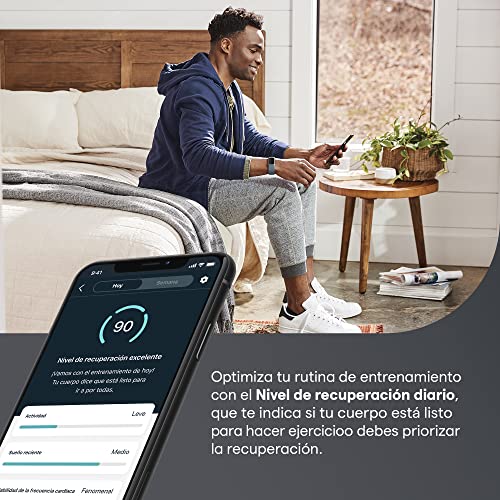 Fitbit Charge 5 Pulsera de actividad con 6 meses de servicio Premium incluidos, hasta 7 días de batería y función, Nivel de recuperación diario