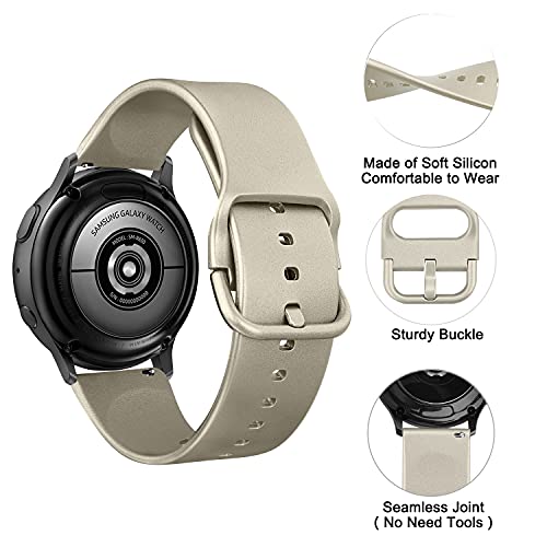 Fook 3 Pack Correa Compatible con Samsung Galaxy Watch Active 2 40mm 44mm, 20mm Pulseras de Repuesto para Galaxy Watch 3 41mm / Galaxy Watch 42mm / Gear S2 Classic / Galaxy Watch 4/4 Classic