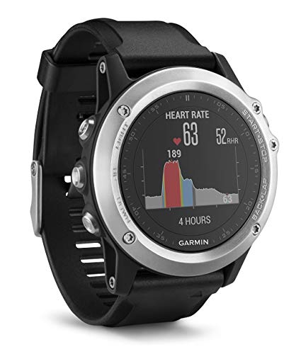 Garmin Fenix 3 HR GPS Multisport Watch with Outdoor Navigation and Wrist Based Heart Rate - Silver Edition (Certified Refurbished)