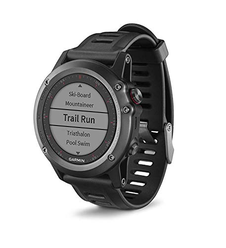 Garmin Fénix 3 - Reloj Multideporte con GPS, Pantalla 1.2", sin Sensor de frecuencia Cardiaca, Gris/Negro (Reacondicionado Certificado)