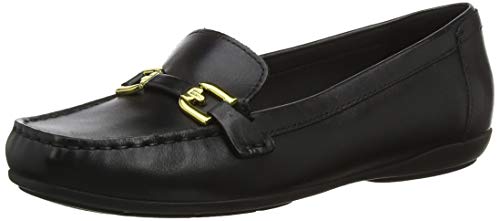 Geox D Annytah Moc A, Mocasines Mujer, Negro (Black C9997), 40 EU