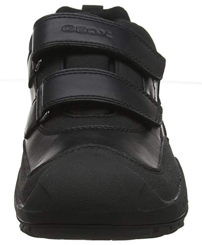 Geox J New Savage Boy B A, Zapatos de Uniforme Escolar Niños, Negro, 30 EU