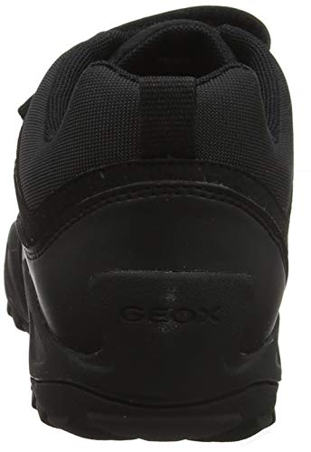 Geox J New Savage Boy B A, Zapatos de Uniforme Escolar Niños, Negro, 30 EU