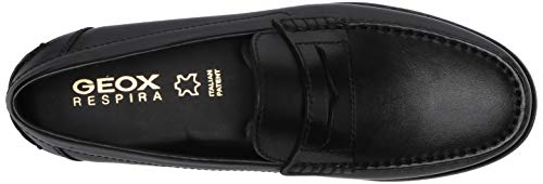 Geox U NEW DAMON B Mocasines Hombre, Negro (Black), 41 EU