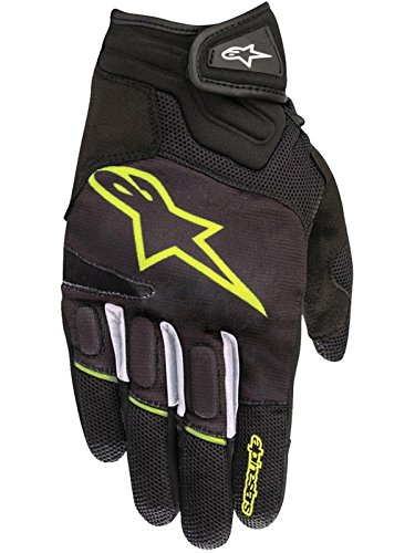 Guantes de Moto Alpinestars Atom Guantes Negro Amarillo Fluo, Negro/Amarillo, L