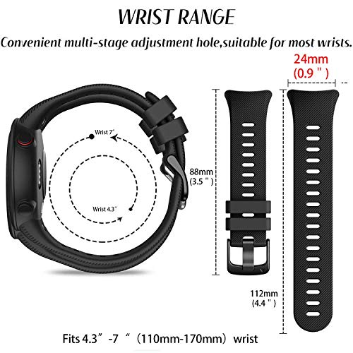 GVFM - Correa compatible con Garmin Forerunner 45s, pulsera deportiva de silicona de repuesto, rosa