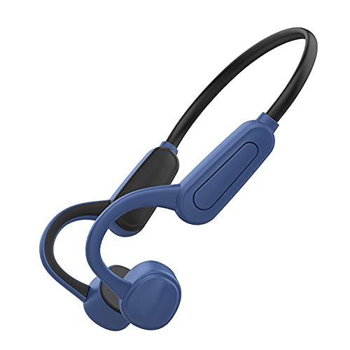 GZCRDZ K8 Auriculares inalámbricos Bluetooth de conducción ósea, IPX8 impermeable para natación, fitness al aire libre, reproductor de MP3 de memoria de 16 GB (azul)