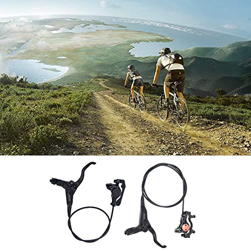 Hainice Frenos Frenos de Bicicleta de Bicicletas de montaña de Disco hidráulico Sistema de Frenos de Aceite Trasero Frente de presión de la Palanca del Freno de Bicicletas Negro Accesorios de b