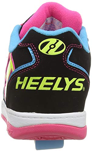 Heelys, Zapatillas, Negro (Black/Neon Multi), 35 EU