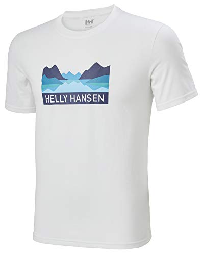 Helly Hansen Nord Graphic T-Shirt Camiseta, Hombre, White, XL