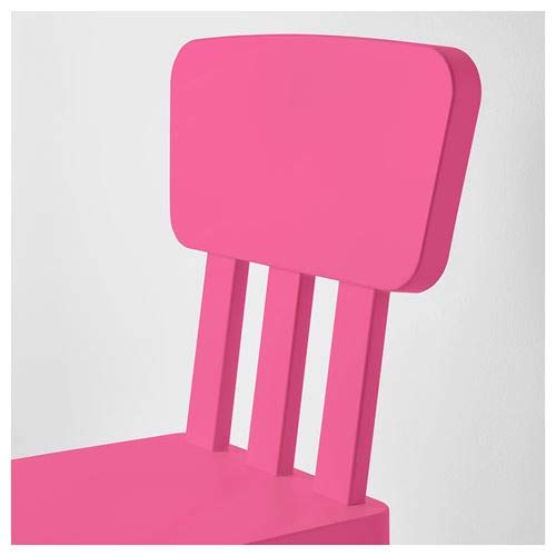 'Ikea – Silla infantil "Mammut Niños Muebles Silla en negrita Rosa de Plástico unbedenklichem – Dimensiones: 39 x 36 x x67 cm