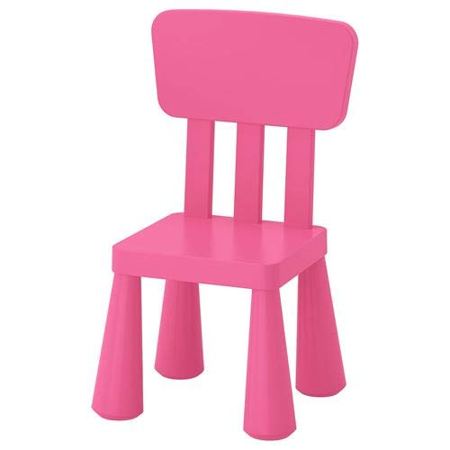 'Ikea – Silla infantil "Mammut Niños Muebles Silla en negrita Rosa de Plástico unbedenklichem – Dimensiones: 39 x 36 x x67 cm