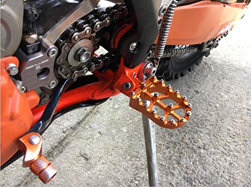 JFG Racing Moto Offroad CNC Estriberas Pie Clavijas Pedales Reposapiés para K.T.M 65-1290 SX SXF EXC EXCF XC XCF XCW SMC Super Moto Enduro Adventure Freeride 98-18