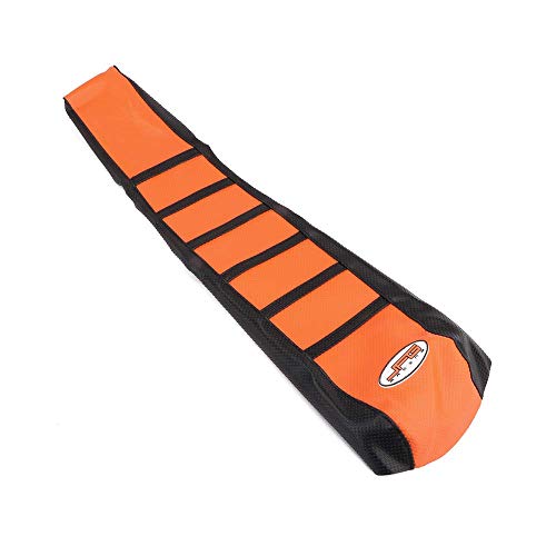 JFGRACING Naranja/Negro Motorcycle Gripper Cubierta de Asiento de Moto Suave para KTM 65 85 125 200 250 300 400 450 525 SX EXC MXC 03-07