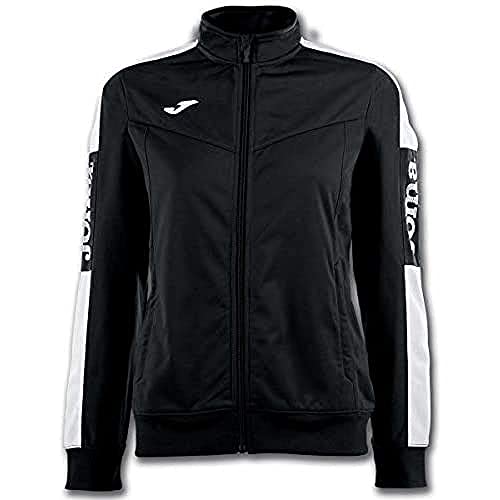 Joma Champion IV Sudadera, Mujer, Negro-Blanco, S