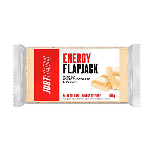 Just Loading - Flapjack Chocolate Blanco y Yogur 9 uds x 60g Barritas de avena sin aceite de palma…