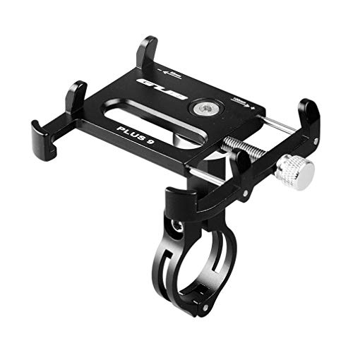 JWGD Gub Plus 9 de aleación de Aluminio del teléfono móvil Soporte for Bicicleta de la Motocicleta del Coche eléctrico del teléfono móvil Soporte (Color : Negro)