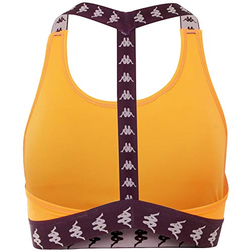 Kappa Haida Sujetador Deportivo, Mujer, Naranja Pop, Extra-Large