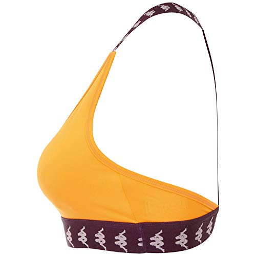 Kappa Haida Sujetador Deportivo, Mujer, Naranja Pop, Extra-Large