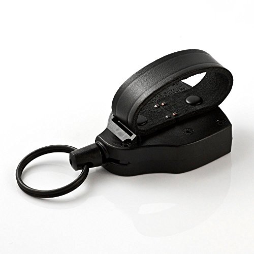 Key-Bak KB super 48 LEK key role, kevlar rope up to 25 keys with a leather strap, black, KB Super 48, LEK