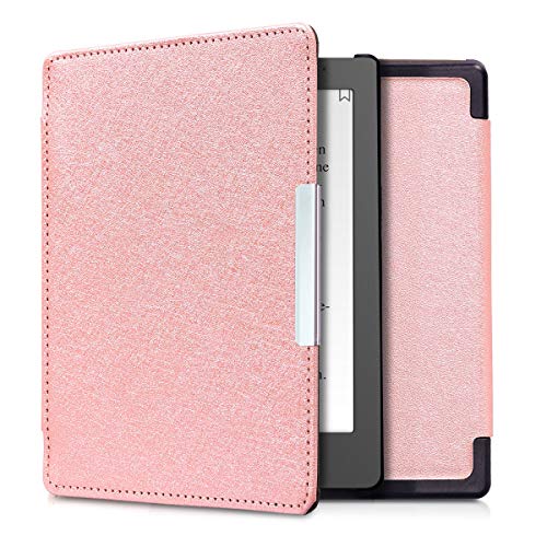 kwmobile Funda Compatible con Kobo Aura Edition 1 - para e-Reader de Cuero sintético - Case en Oro Rosa