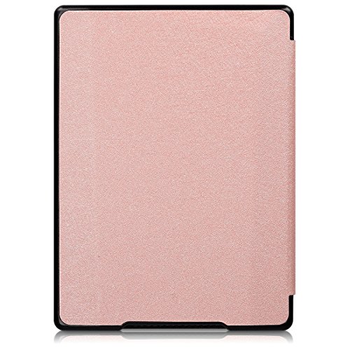 kwmobile Funda Compatible con Kobo Aura H2O Edition 1 - para e-Reader de Cuero sintético - Case en Oro Rosa