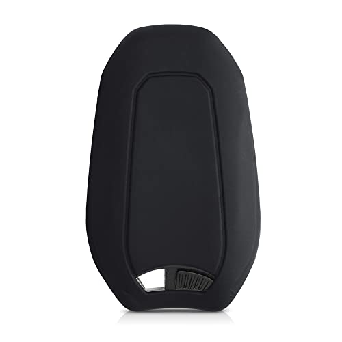 kwmobile Funda Compatible con Peugeot Citroen Llave de Coche Smartkey de 3 Botones (Solo Keyless Go) - Carcasa Protectora de Silicona para Llave de Coche - Case en Negro