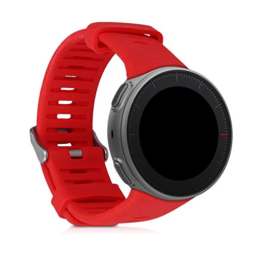 kwmobile Pulsera Compatible con Polar Vantage V - Correa para Reloj Inteligente Silicona TPU Rojo