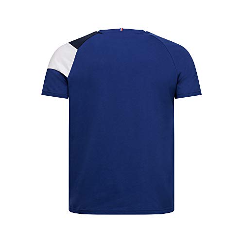 Le Coq Sportif ESS tee SS N°10 M Camiseta, Hombre, n.o.w/Black/Gris Chine, L