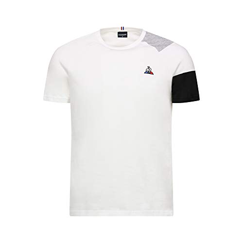 Le Coq Sportif ESS tee SS N°10 M Camiseta, Hombre, n.o.w/Black/Gris Chine, XL