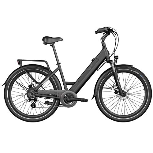 LEGEND EBIKES Milano 36v10.4ah Bicicleta Eléctrica Plegable, Unisex Adulto, Negro Onyx, Talla Única