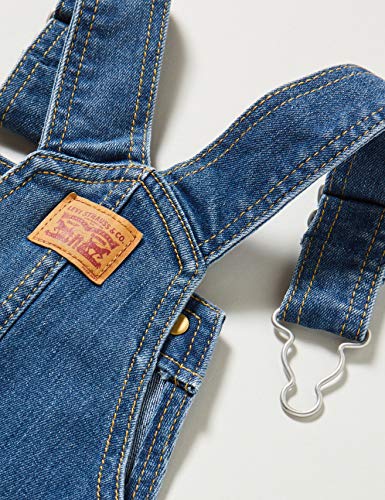 Levi's Kids Lvb Logo Tape Denim Overalls Mono Hometown Blue para Bebé-Niños